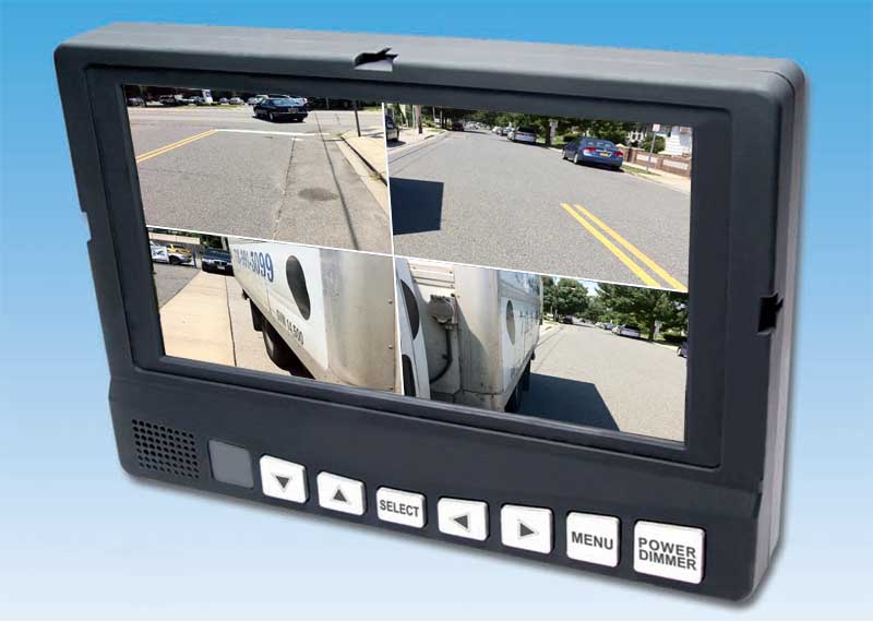 thumbnail image 2 of 10.1" Quad Monitor DVR System With 4 Backup Cameras – For Truck, Trailer, RV, Bus 2 of 6