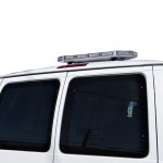 MOSS-8711w LED Mini Roof Light Bar Mounted On Van