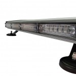 MOSS-8711w LED Mini Roof Light Bar Silver Side Close Up