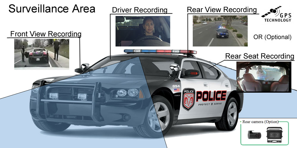 police car drive camera
